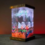 Halloween Ghost Lamp Warm Background Ghost Camping Decor
