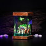 Handmade Gundam Night Light Resin Lamp Front View