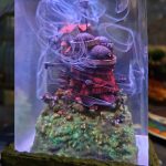 Howls Moving Castle Lamp Studio Ghibli Handmade Epoxy Resin Light Closeup View