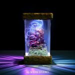 Howls Moving Castle Lamp Studio Ghibli Handmade Epoxy Resin Light Dark Room Glow