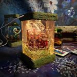 Howls Moving Castle Lamp Studio Ghibli Handmade Epoxy Resin Light Golden Glow Angle View