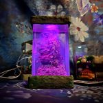 Howls Moving Castle Lamp Studio Ghibli Handmade Epoxy Resin Light Purple Glow