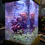Howls Moving Castle Lamp Studio Ghibli Handmade Epoxy Resin Light Side View