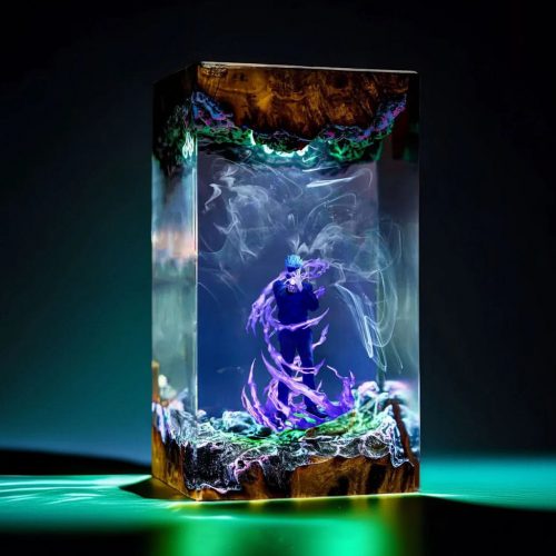 Jujutsu Kaisen Gojo Satoru Night Light Green Purple Glow
