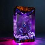 Kento Nanami Resin Lamp Purple Glow Jujutsu Kaisen Light