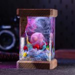 Kirby Dream World Resin Lamp Dark Wood Base Decor