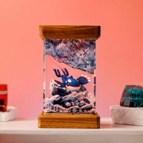 Kyogre Pokemon Resin Lamp Close Up Night Light