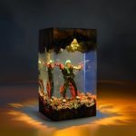 Mahito Jujutsu Kaisen Epoxy Night Light Orange Glow Display