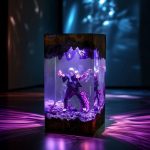 Mahito Resin Lamp Purple Glow Jujutsu Kaisen Night Light