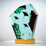 Manta Ray Diver Resin Lamp Daylight