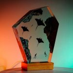 Manta Ray Reef Lamp Coral LED Glow