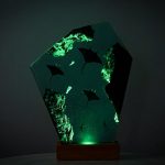 Manta Ray Reef Lamp Green LED Glow