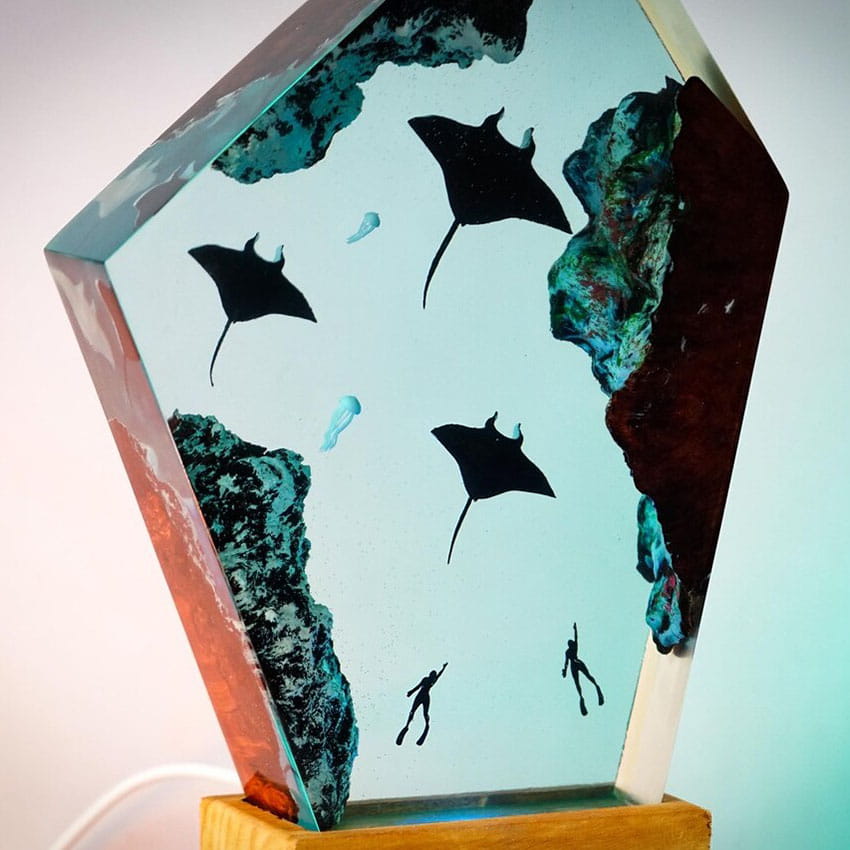 Manta Ray Reef Lamp Soft Ambient Light