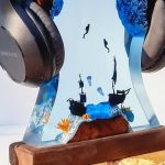 Manta Ray Resin Lamp Shipwreck Close Up