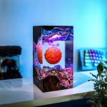 Mera Mera no Mi Lamp One Piece Blue Purple Light