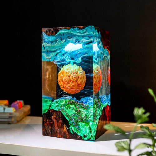 Mera Mera no Mi Lamp One Piece Dark Background Decor