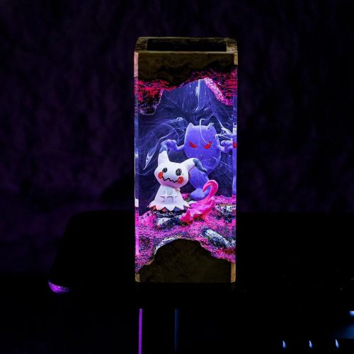 Mimikyu Gengar Resin Lamp Pokemon Close Up Decor