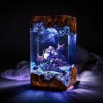Mitsuri Epoxy Lamp Demon Slayer Purple Smoke Night Light