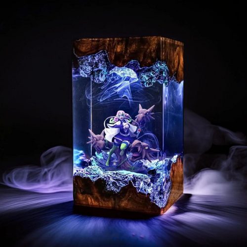 Mitsuri Epoxy Lamp Demon Slayer Purple Smoke Night Light
