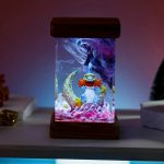 Mudkip Pokemon Resin Lamp Dark Background Decor