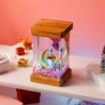 Mudkip Pokemon Resin Lamp Pink Background Decor