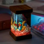 Mudkip Pokemon Resin Lamp Purple Glow Night Light
