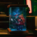 One Piece Night Light Akaza vs Rengoku Dark Background