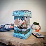One Piece Resin Lamp Going Merry Ship Remote Control