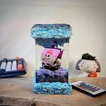 One Piece Resin Lamp Going Merry Ship Side View