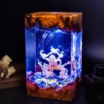 One Piece Resin Lamp Luffy Gear 1 Blue Light