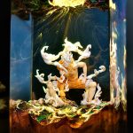 One Piece Resin Lamp Luffy Gear 1 Close Up Golden Light
