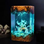 One Piece Resin Lamp Luffy Gear 1 Teal Light