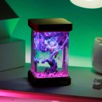 One Piece Resin Lamp Luffy Gear 5 Pink Light