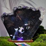 Ori Epoxy Resin Lamp Ori and the Blind Forest Handmade Epoxy Night Light Purple Glow