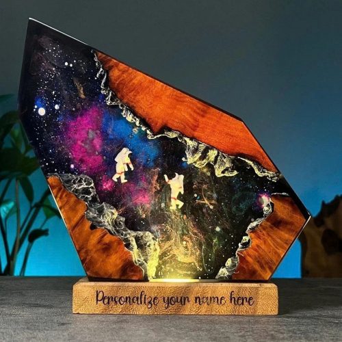 Personalized Astronaut Resin Night Light