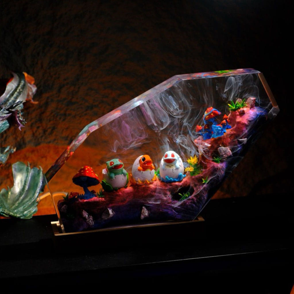Pokemon Egg Resin Lamps Full View Epoxy Decor