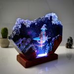 Ranni Resin Lamp Elden Ring Handmade Epoxy Night Light Angle View