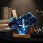Ranni Resin Lamp Elden Ring Handmade Epoxy Night Light Bookshelf Decor