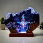 Ranni Resin Lamp Elden Ring Handmade Epoxy Night Light Front View