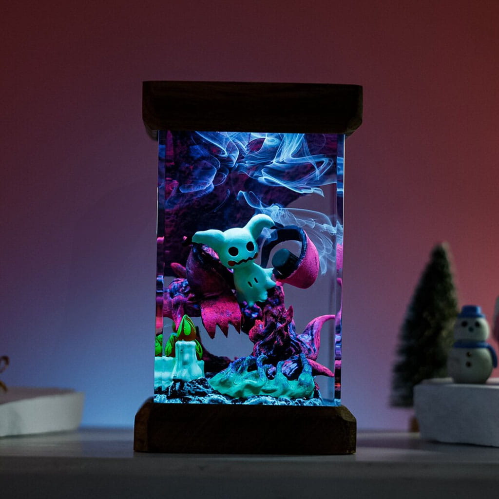 Resin Mimikyu Lamp Handmade Epoxy Night Light