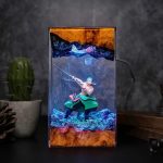 Roronoa Zoro Resin Lamp One Piece Front View Night Light