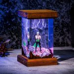 Roronoa Zoro Resin Lamp Scar Design Purple Blue Light