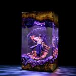 Roy Mustang Resin Lamp Fullmetal Alchemist Purple Glow