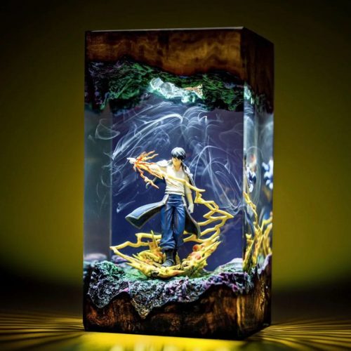 Roy Mustang Resin Lamp Fullmetal Alchemist Yellow Glow
