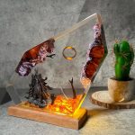 Sauron Resin Lamp with One Ring Lord of the Rings Decor