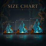 Shark Diver Resin Lamp Size Chart