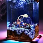 Son Goku - Dragon Ball Super Lamp Handmade Epoxy Night Light Detail
