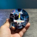 Spaceship Resin Globe Lamp Hand Held