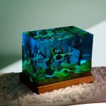 Spinosaur Resin Lamp Close Up Diorama