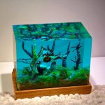 Spinosaur Resin Lamp Cube Night Light